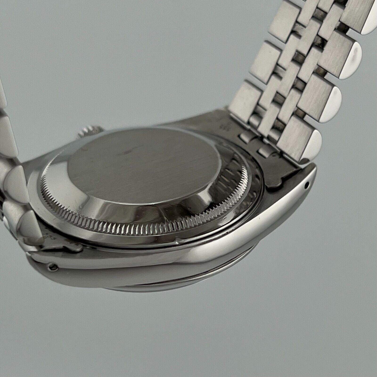 Rolex Datejust 16220 Tahiti-Perlmutt-Diamant-Zifferblatt aus Edelstahl 7
