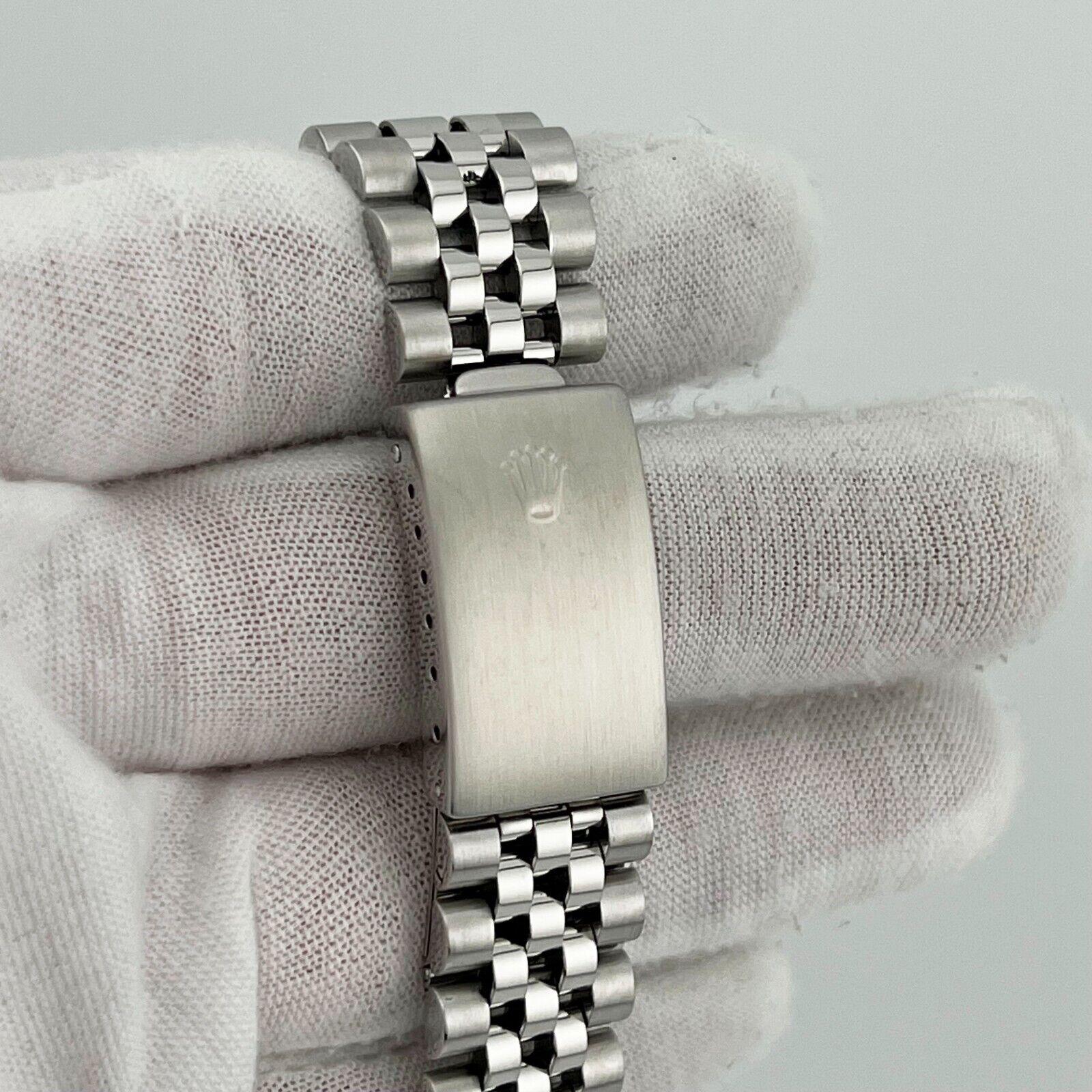 Rolex Datejust 16220 Tahiti-Perlmutt-Diamant-Zifferblatt aus Edelstahl 5