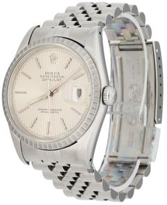 Rolex Datejust 16220 Tapestry Dial Men's Watch Box & Papers