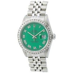 Rolex Datejust 16220 Unisex Watch 2.60 Carat Aftermarket Diamond Stella Dial