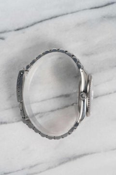 Rolex Datejust 16220 Weißes römisches Zifferblatt Uhr in Stahl, 1990er Jahre