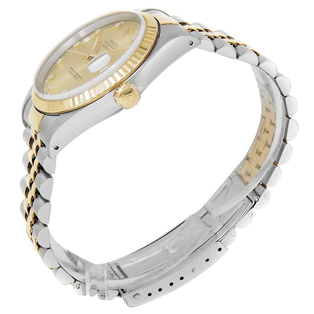 Contemporary Rolex Datejust 16233, Champagne Dial, Certified and Warranty