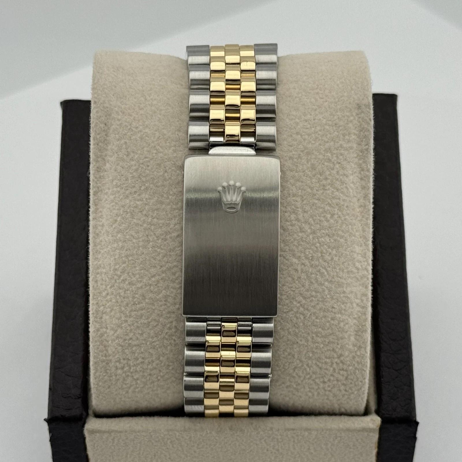 Rolex Datejust 16233 36 mm Quadrante champagne Oro giallo 18 carati Acciaio inossidabile in vendita 2