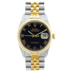 Rolex Datejust 16233, Black Dial, Certified and Warranty