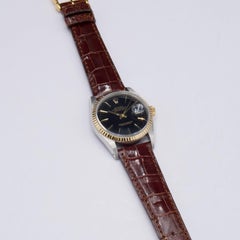 Rolex Datejust 16233 Black Dial Mens Watch