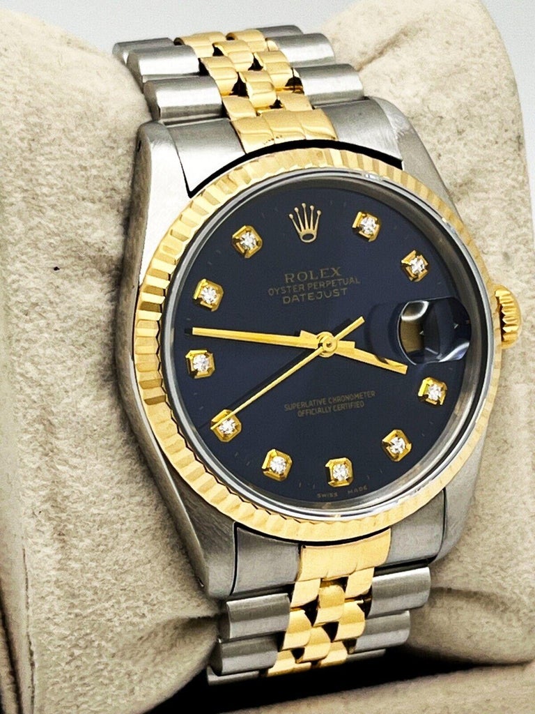 Datejust Oro Giallo Rolex Datejust Quadrante Blu Prezzo Rolex