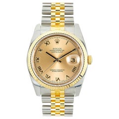 Rolex Datejust 16233, Champagne Dial, Certified and Warranty