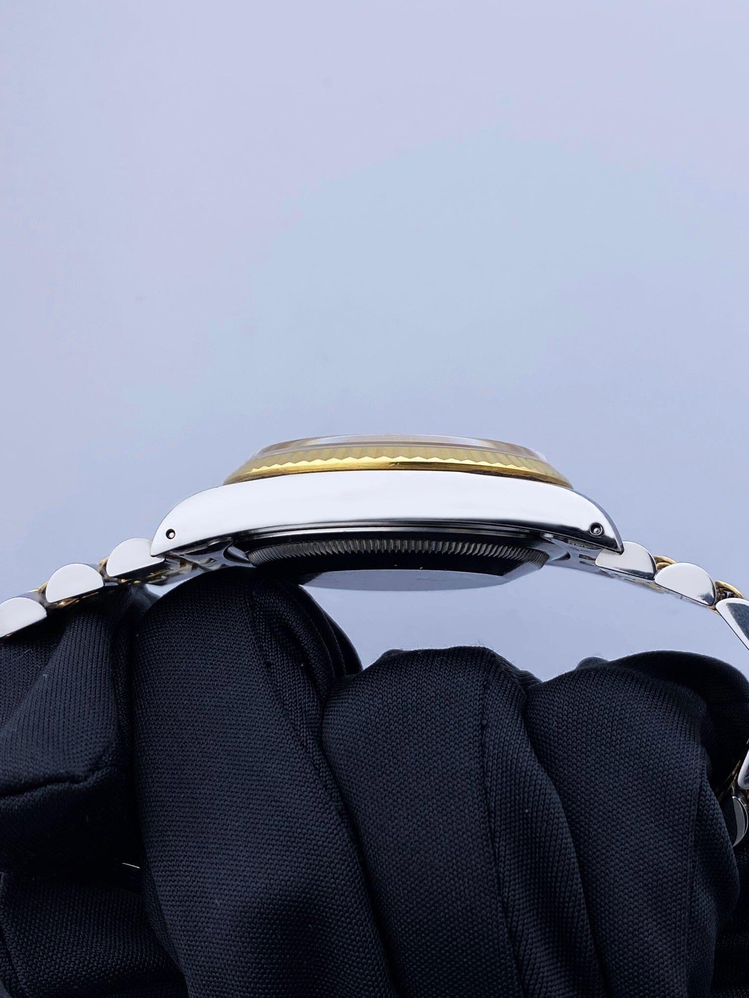 Rolex Datejust 16233 Quadrante Champagne Orologio Uomo Scatola Documenti in vendita 2