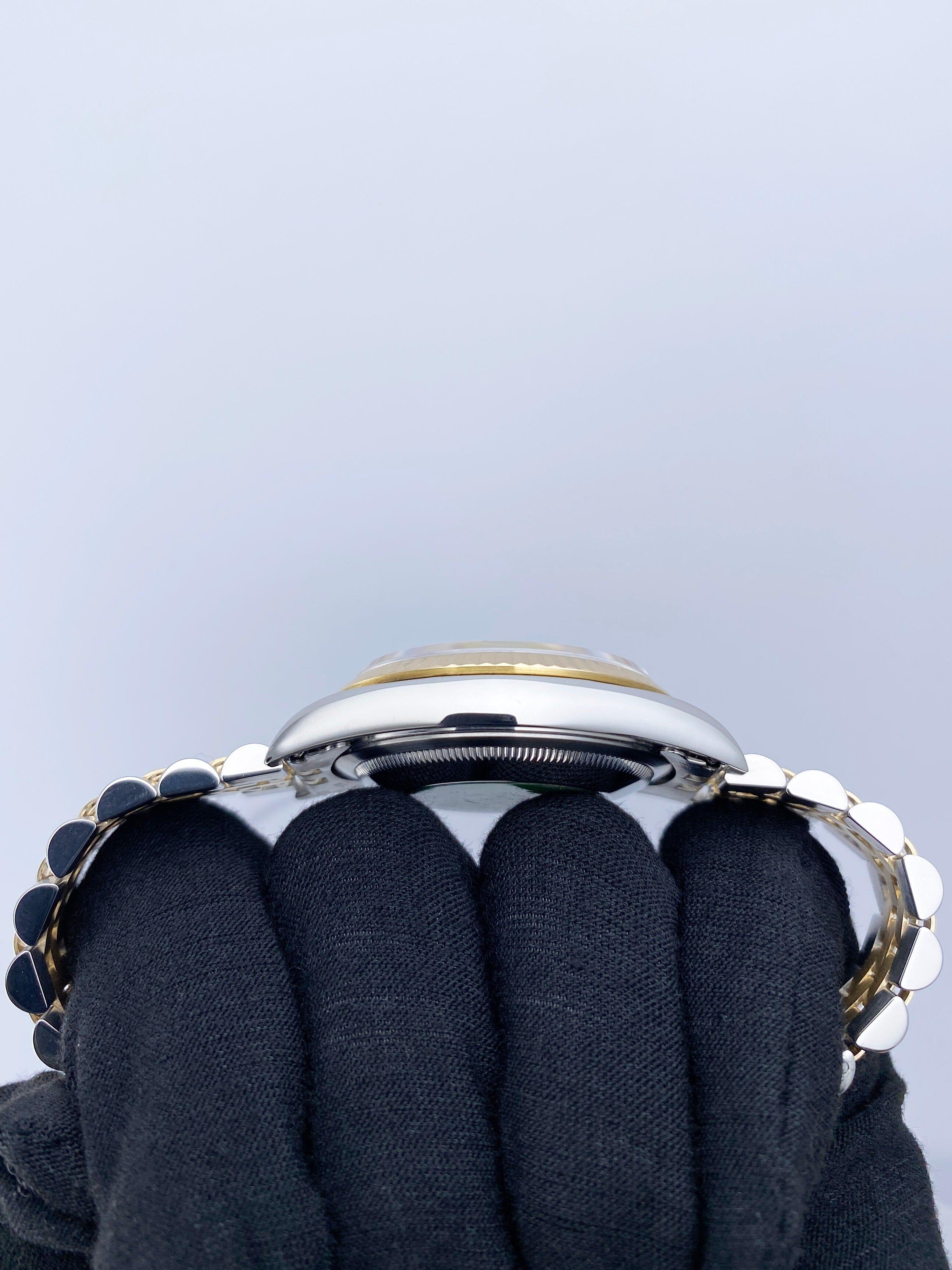 Rolex Datejust 16233 Champagne Dial Mens Watch Box Papers im Angebot 1