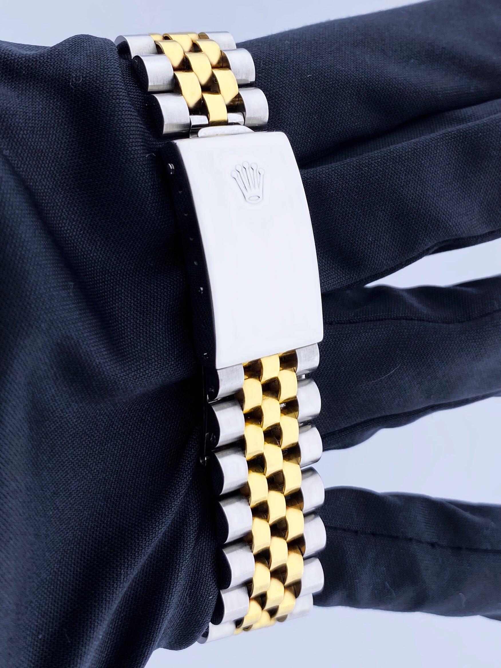 Rolex Datejust 16233 Quadrante Champagne Orologio Uomo Scatola Documenti in vendita 3