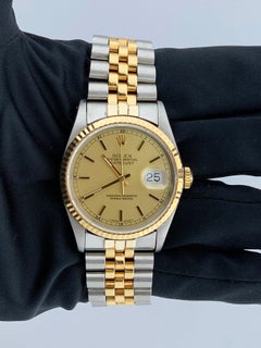 Rolex Datejust 16233 Champagner-Zifferblatt Herrenuhr