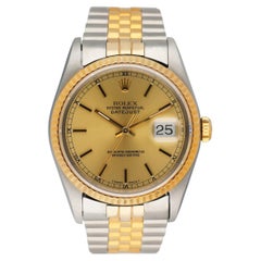 Rolex Datejust 16233 Champagner-Zifferblatt Herrenuhr