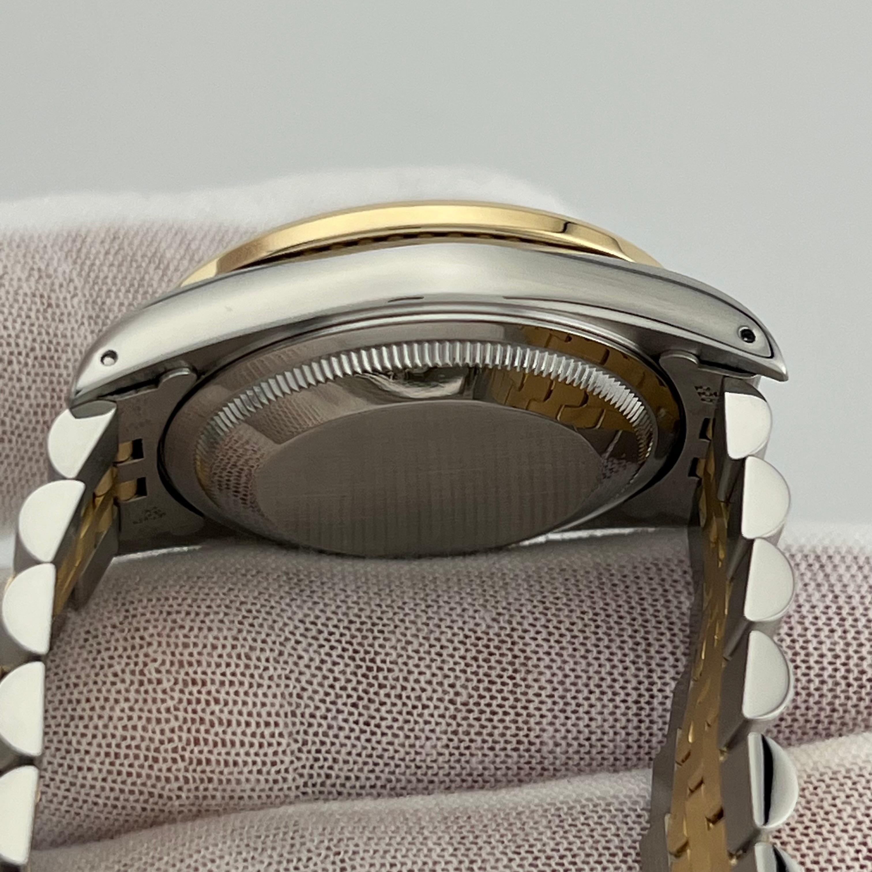 Rolex Datejust 16233 Champagne Diamond and Diamond Bezel 18K Yellow Gold Steel 3