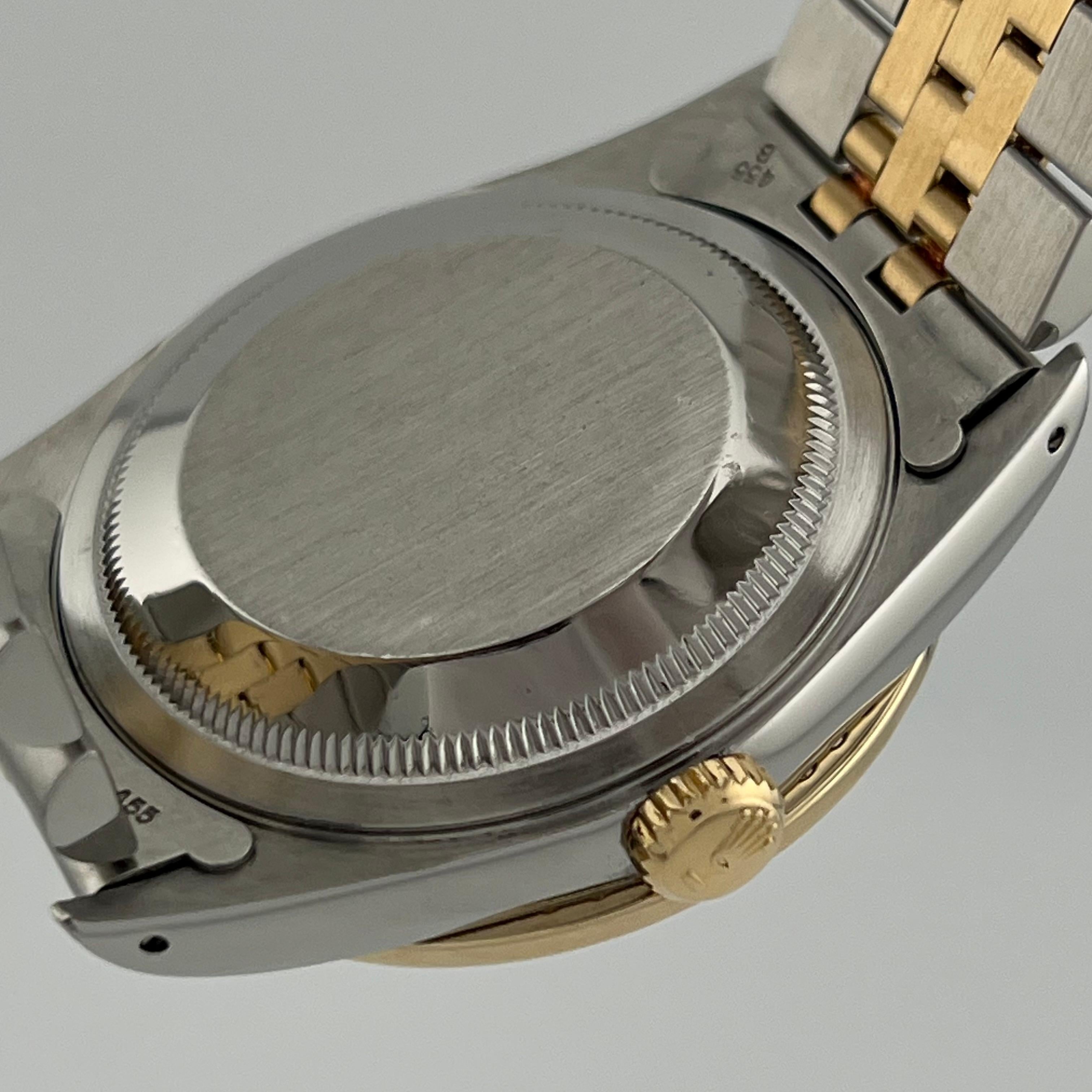 Rolex Datejust 16233 Champagne Diamond and Diamond Bezel 18K Yellow Gold Steel 4