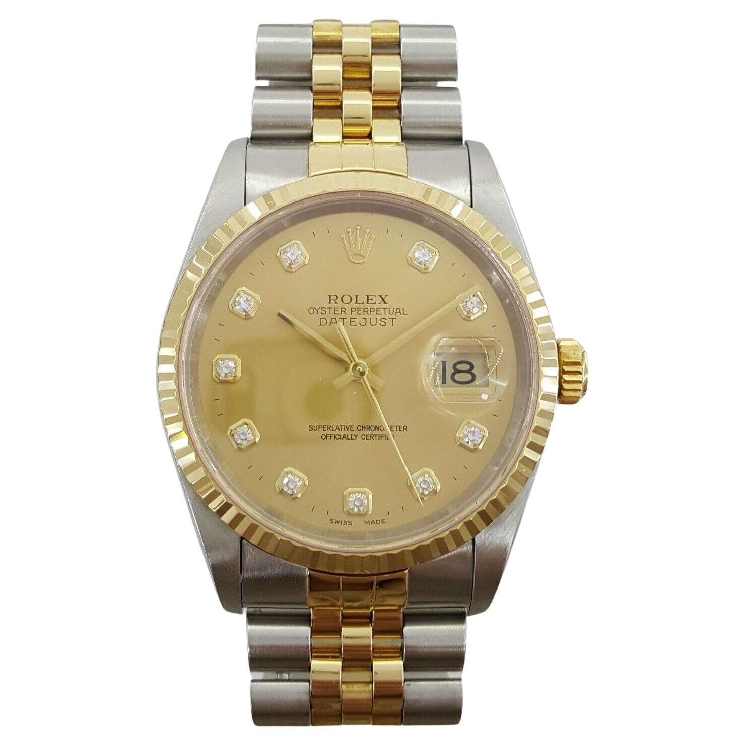Rolex DateJust 16233 crafted from stainless steel and 18K Watch For Sale