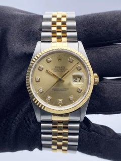 Rolex Datejust 16233 Diamant-Zifferblatt Herrenuhr