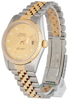 Rolex Datejust 16233 Diamond Dial Men's Watch