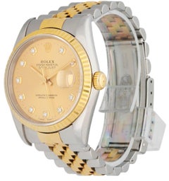 Rolex Datejust 16233 Diamond Dial Men's Watch