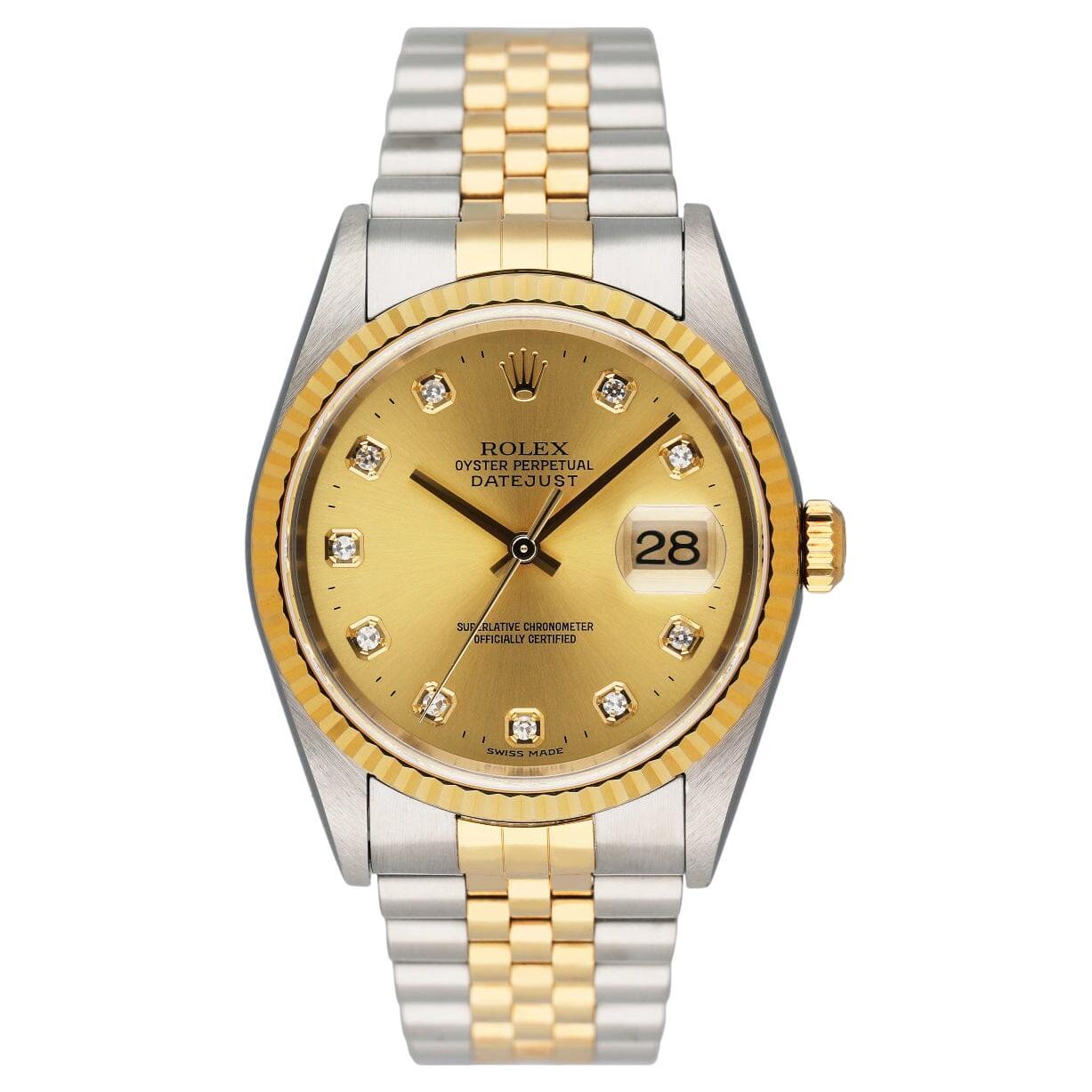 Rolex Datejust 16233 Diamant-Zifferblatt Herrenuhr