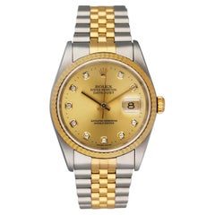 Rolex Datejust 16233 Diamond Dial Men's Watch