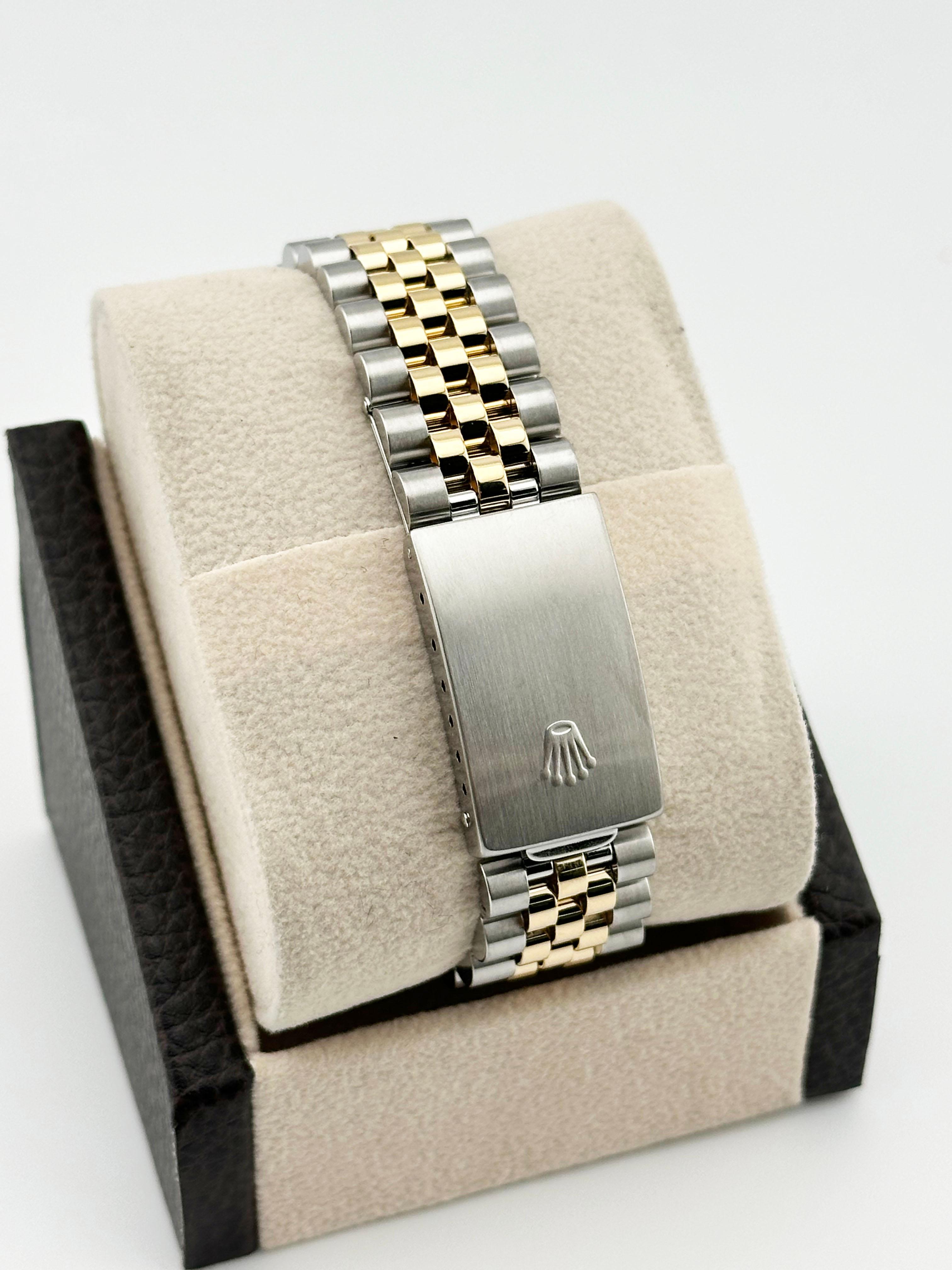 Rolex Datejust 16233 Factory Diamond Dial 18K Yellow Gold Stainless Box Paper 4