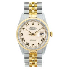 Rolex Datejust 16233, Ivory Dial, Certified and Warranty