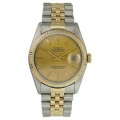 Rolex Datejust 16233 Linen Dial Men's Watch