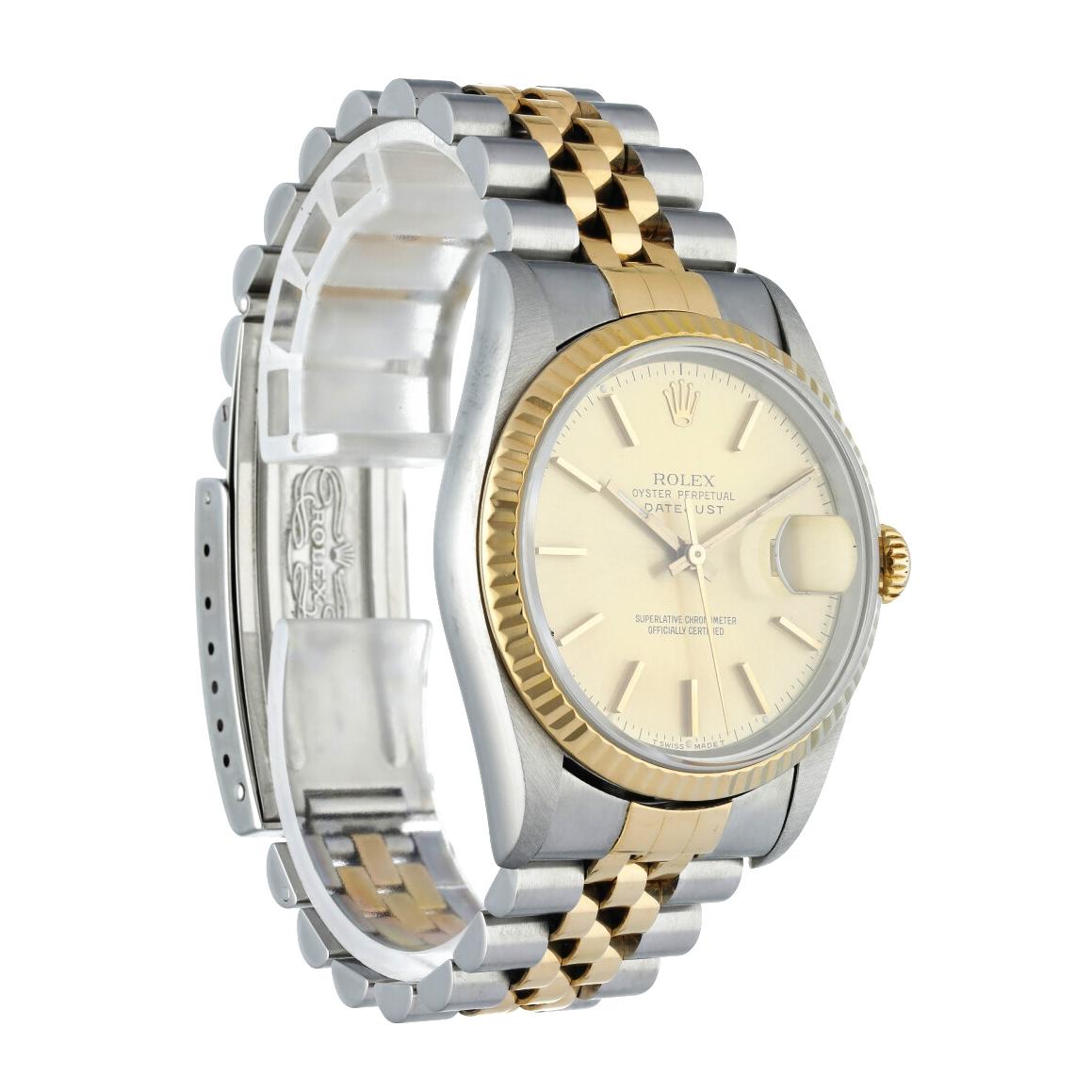 Rolex Datejust 16233 Men's Watch Box Papers In Excellent Condition For Sale In New York, NY