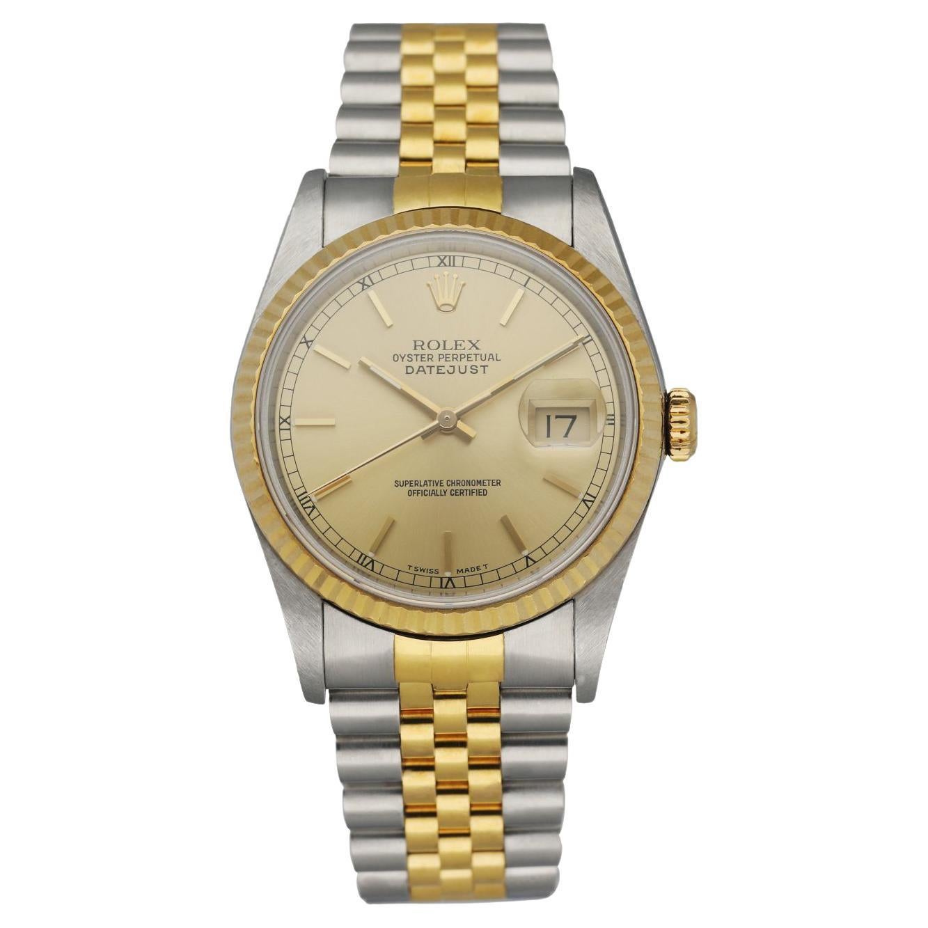 rolex oyster perpetual datejust superlative chronometer officially certified 16233