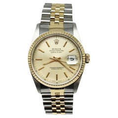Rolex Datejust 16233 Wandteppich Zifferblatt 18K Gelbgold Edelstahl