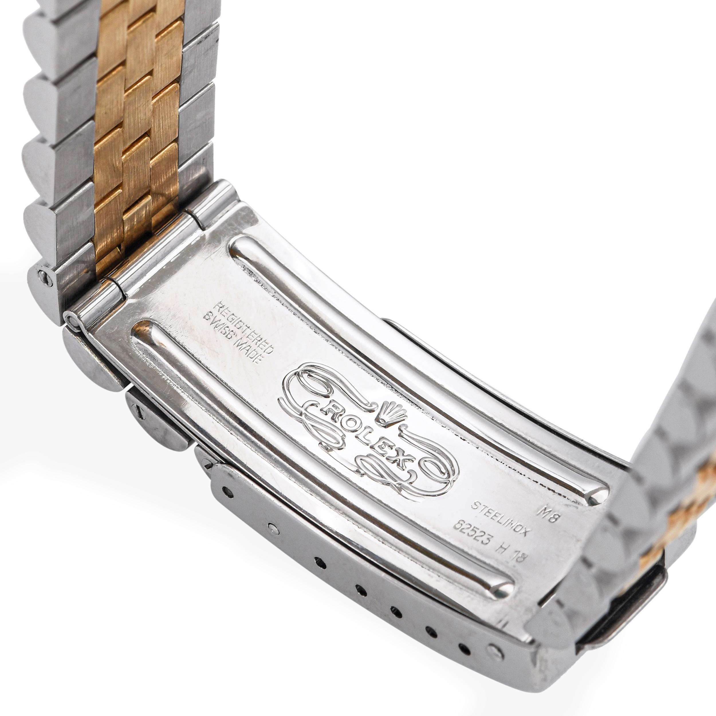 Montre homme Rolex Datejust 16233 bicolore en or 18k acier automatique 2