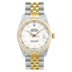 Rolex Datejust 16233, White Dial, Certified and Warranty