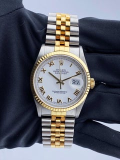 Rolex Datejust 16233 White Dial Mens Watch