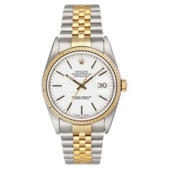 Rolex Datejust 16233 White Dial Mens Watch