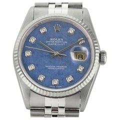Rolex Datejust 16234, Blue Dial, Certified and Warranty