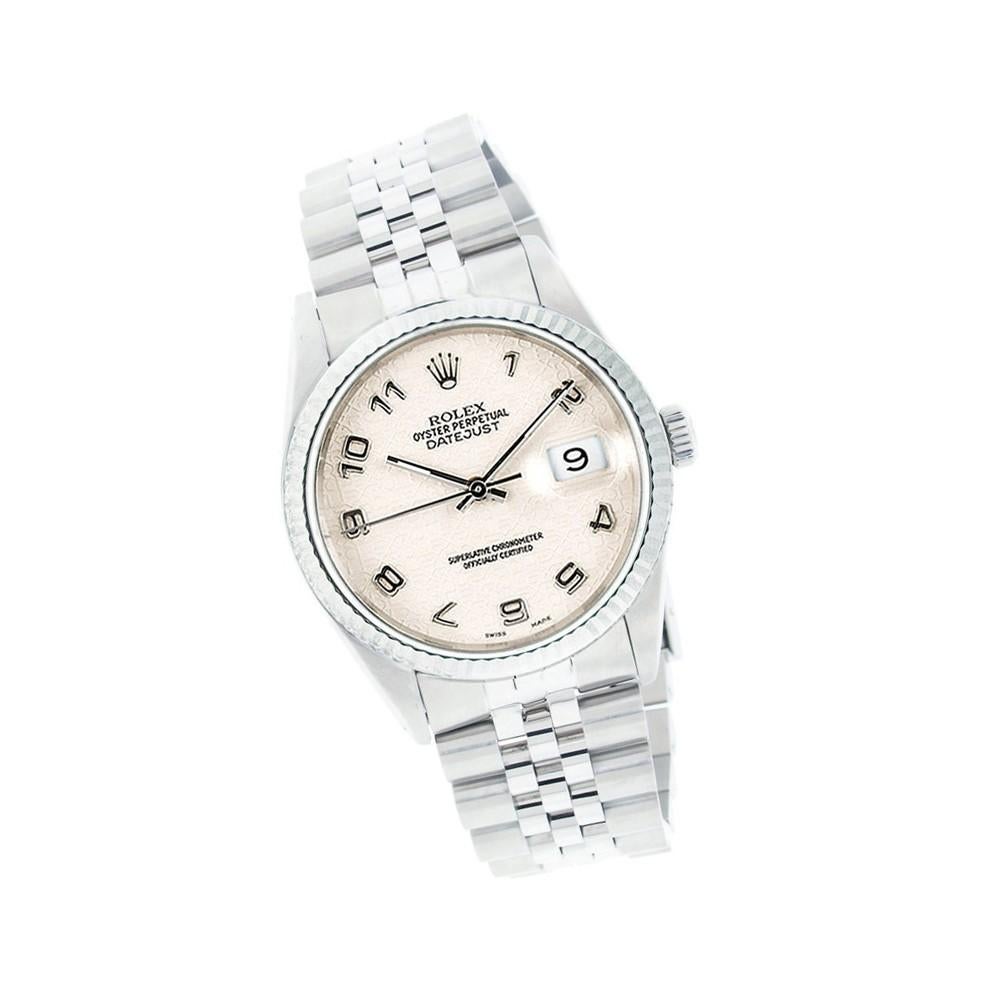Men's Rolex Datejust 16234, Ivory Dial, Certified and Warranty