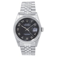 Rolex Datejust 16234, Black Dial, Certified and Warranty