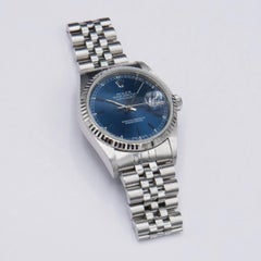 Rolex Datejust 16234 Blaues Zifferblatt Herrenuhr