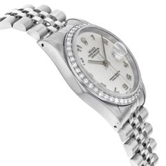 Rolex Datejust 16234 Holes Arabic Jubilee Dial Custom Diamond Bezel Men's Watch