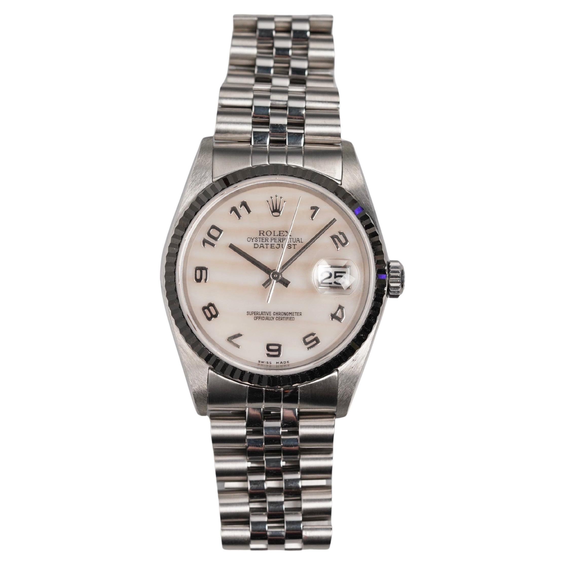Rolex Datejust 16234 Mother of Pearl Dial Watch in Stainless steel, 1990s