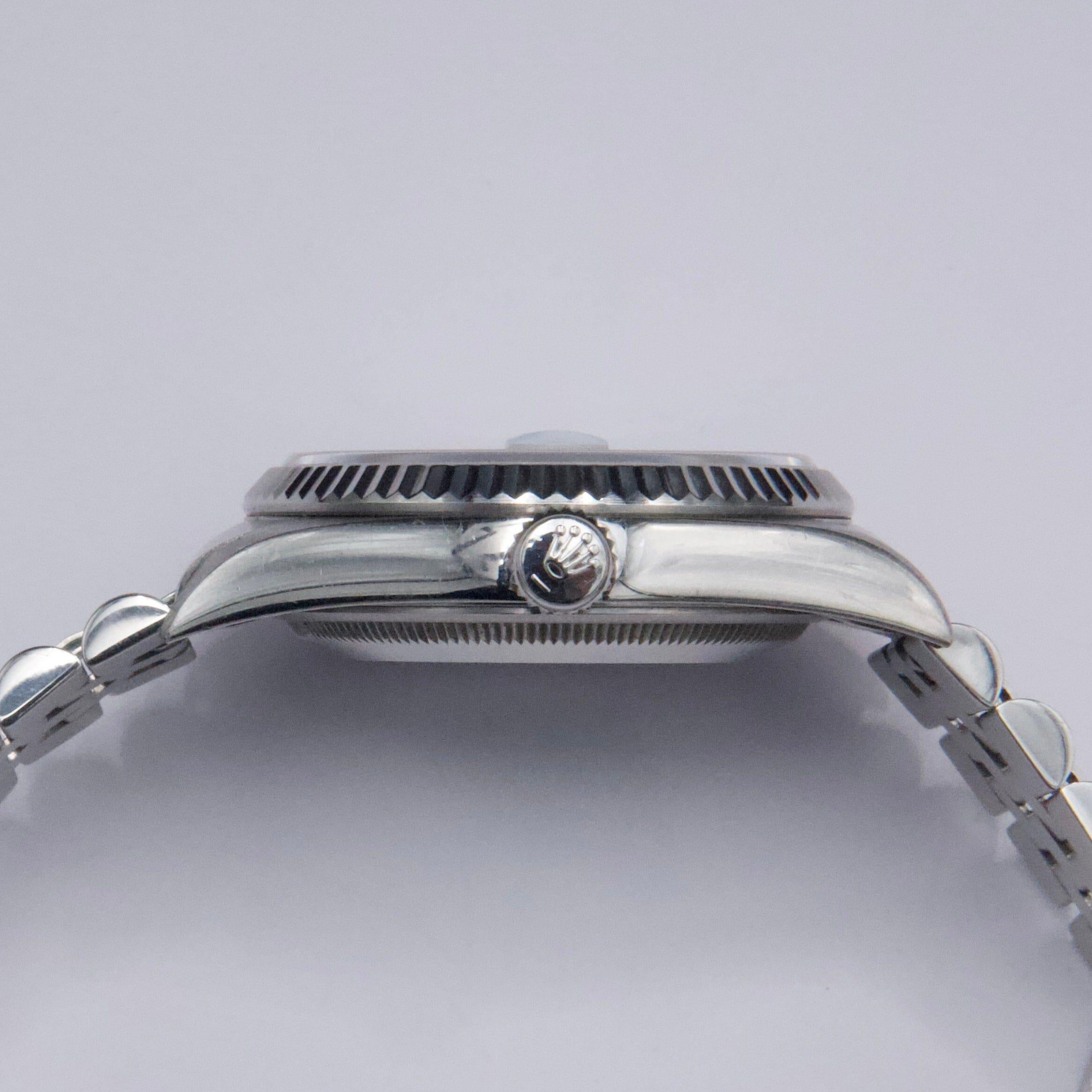 Rolex Datejust 16234 Roman White Dial Mens Watch in vendita 1