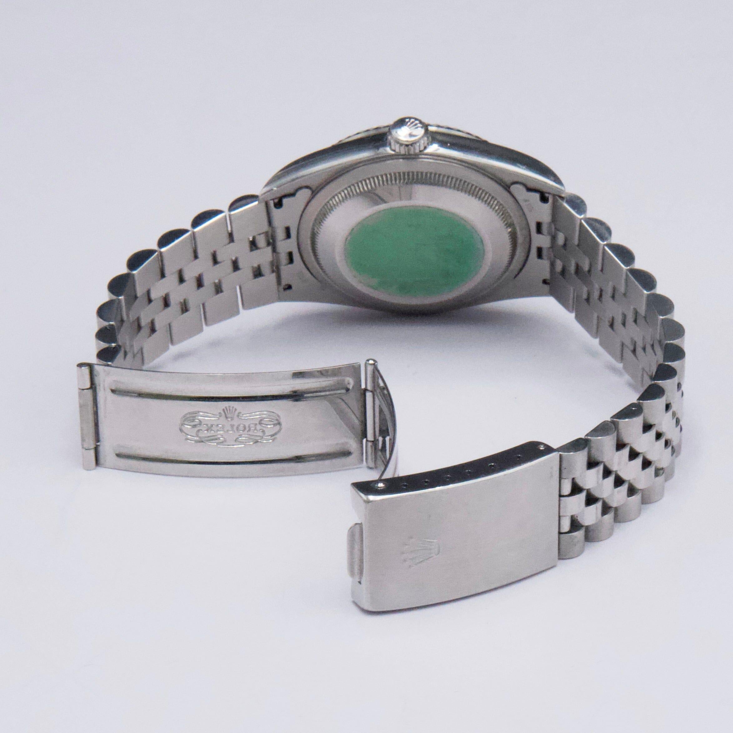 Rolex Datejust 16234 Roman White Dial Mens Watch in vendita 3