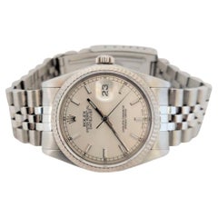 Used Rolex Datejust 16234 Silver Index Steel Jubilee