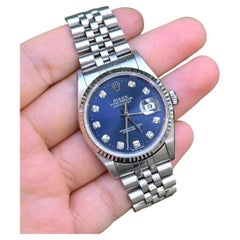 Rolex Datejust 16234 Acier inoxydable - Factory Diamond Dial No Holes Y Series