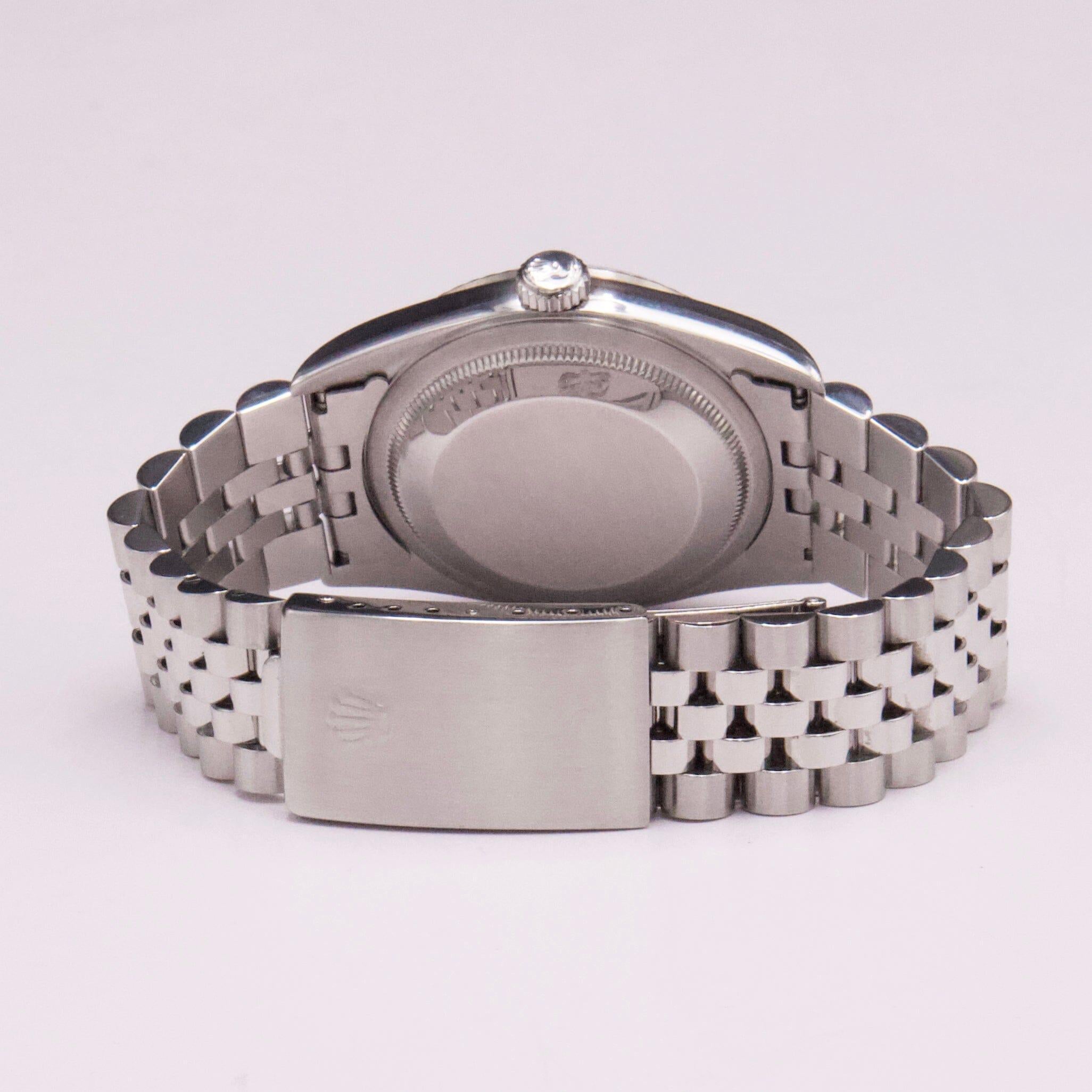 Rolex Datejust 16234 Weißes Zifferblatt Herrenuhr im Angebot 3