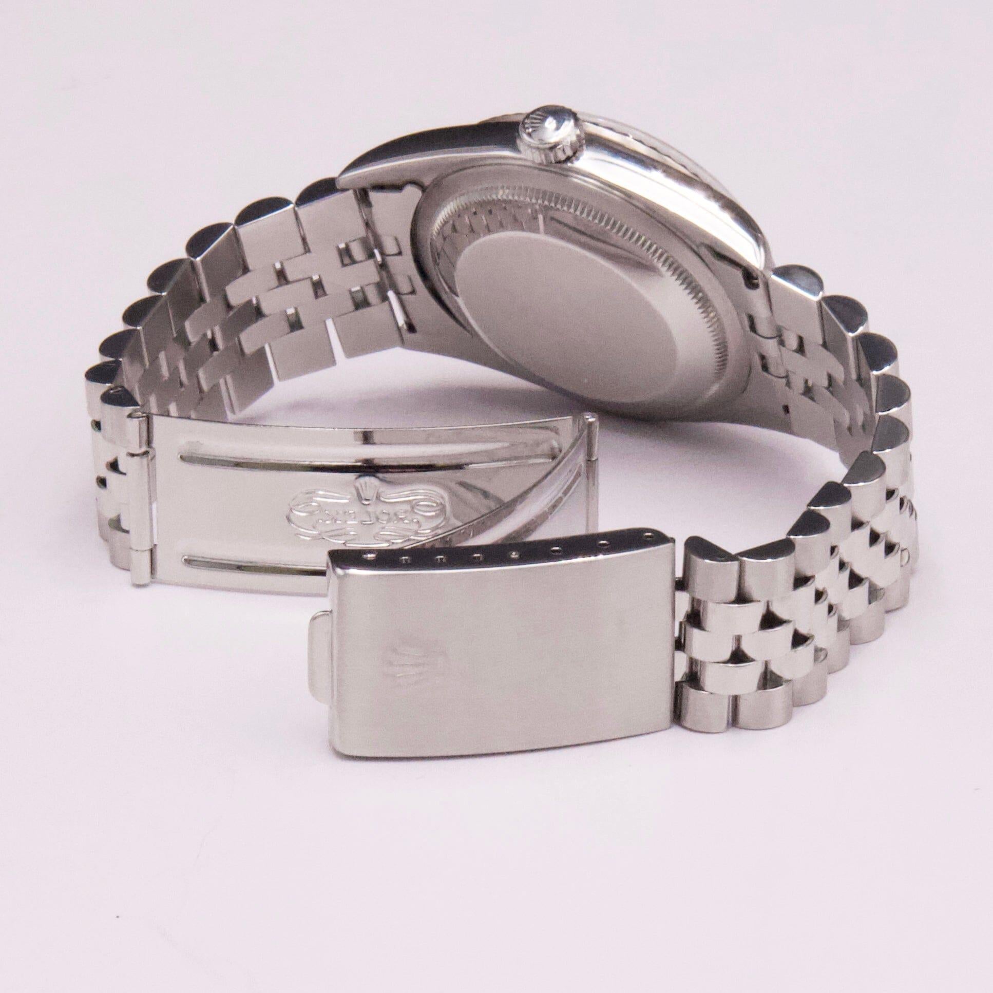 Rolex Datejust 16234 Weißes Zifferblatt Herrenuhr im Angebot 4