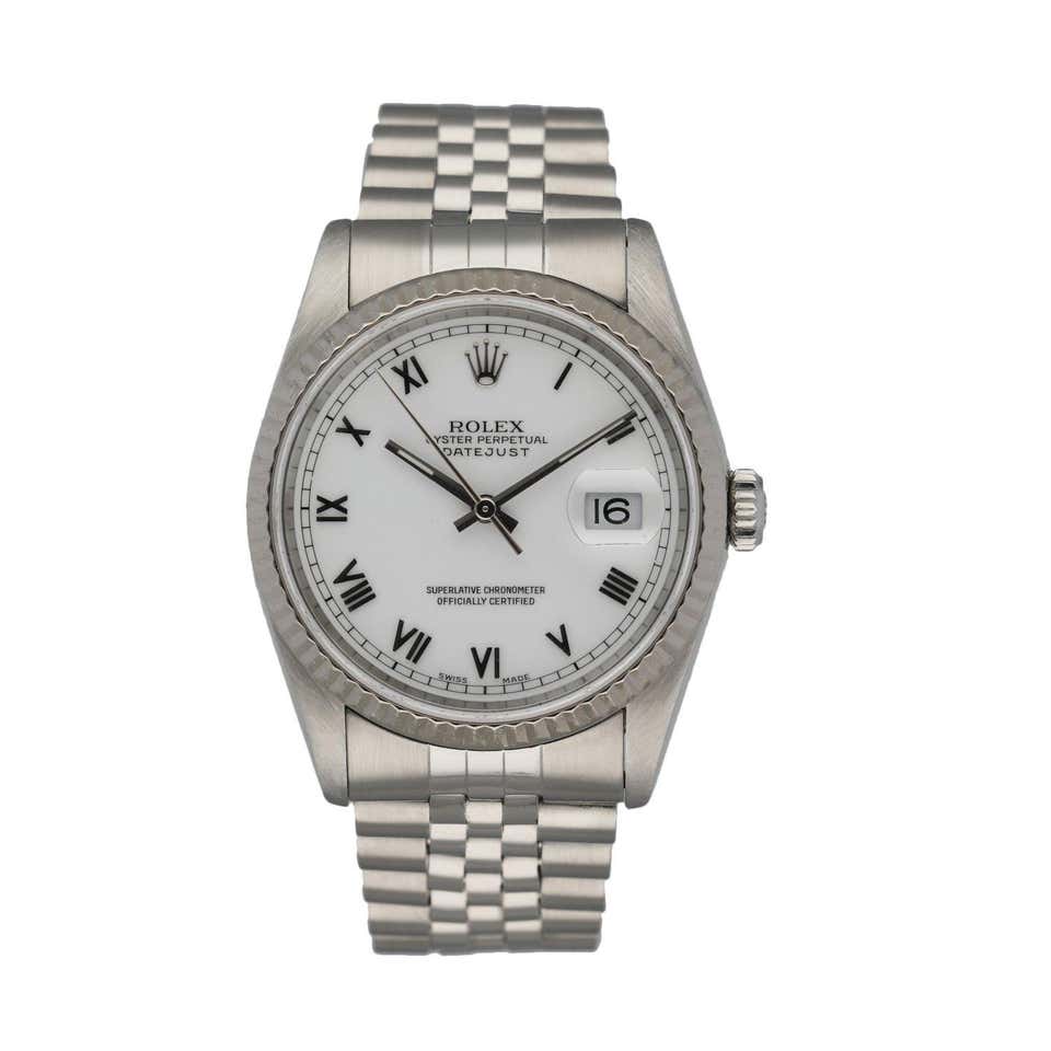 Certified Authentic Rolex Datejust 10188, White Dial For Sale at 1stDibs