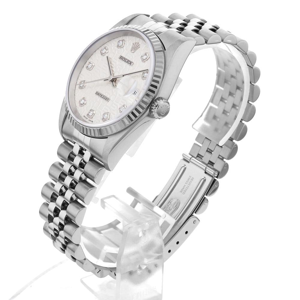 Step into the realm of luxury and precision with the Rolex Datejust 10P Diamond 16234G, a masterpiece that embodies the pinnacle of watchmaking craftsmanship. Renowned for its distinctive elegance and timeless appeal, this men's watch is a symbol of