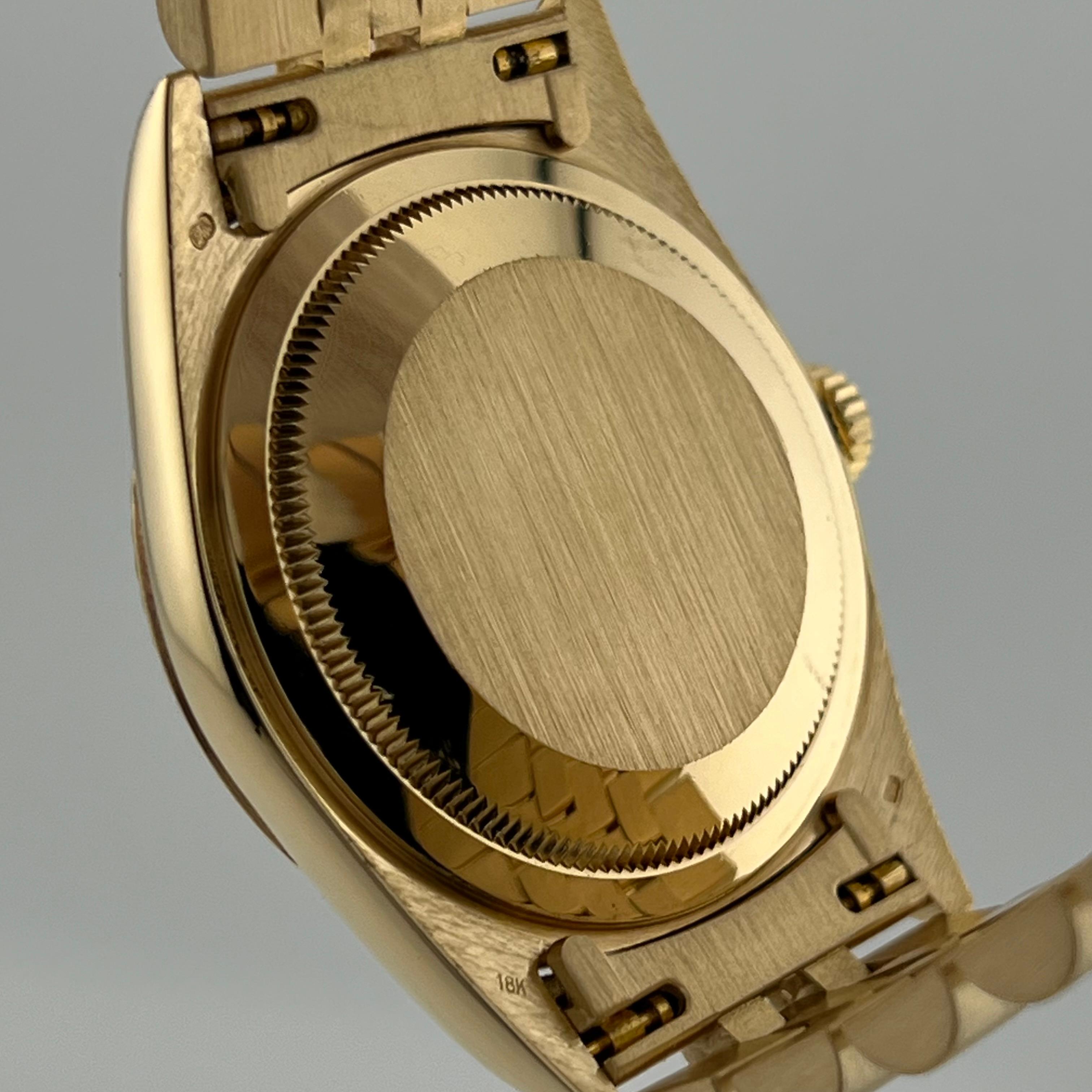 Rolex Datejust 16238 36mm 18K Yellow Gold Champagne Dial Jubilee Band Box Paper 6