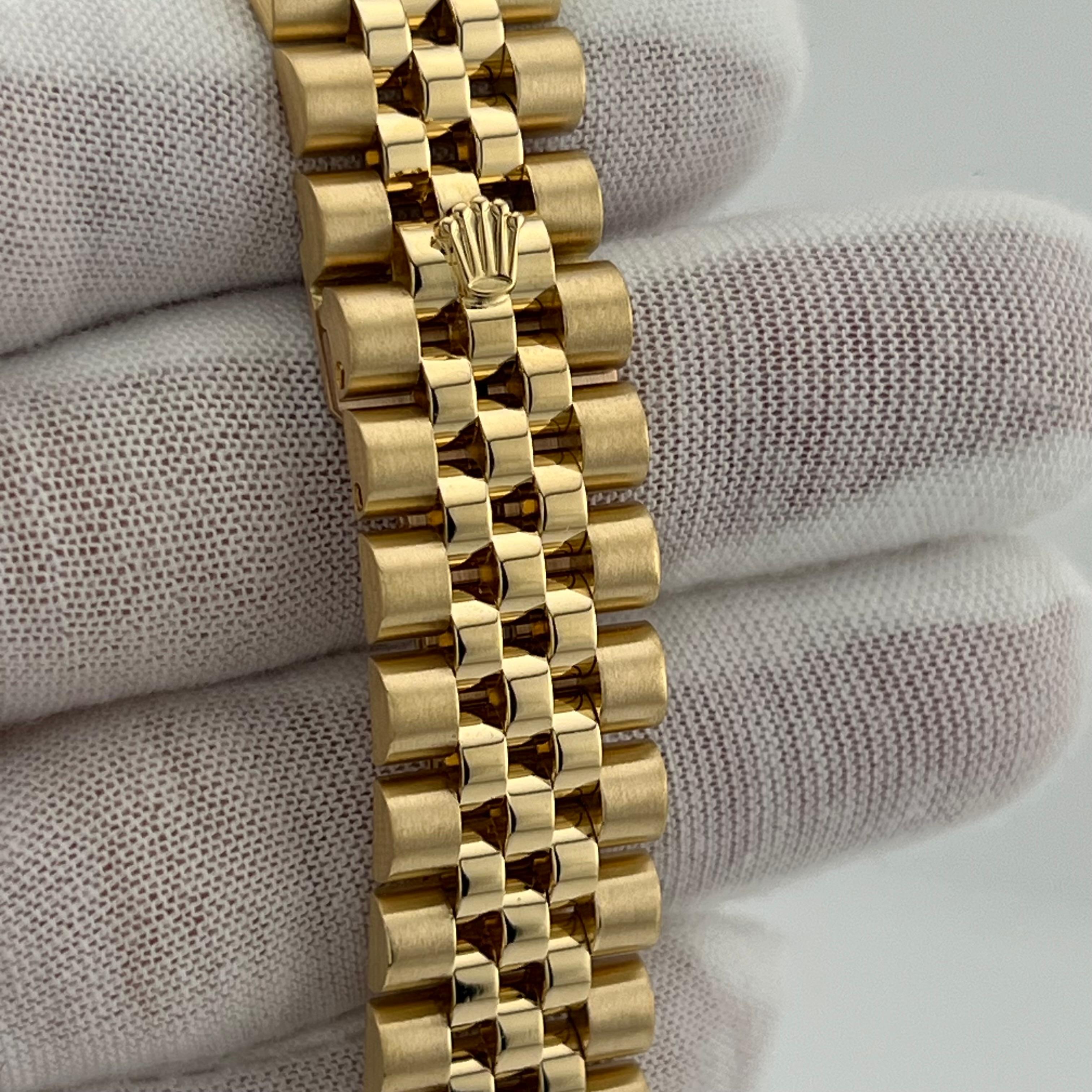 Rolex Datejust 16238 36mm 18K Yellow Gold Champagne Dial Jubilee Band Box Paper 7